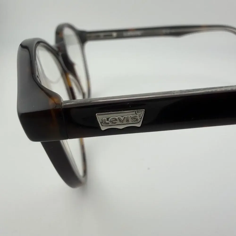 Levi’s V5013 086 Eyeglasses Frames Only Tortoise Round 48-19-145 Hexetate